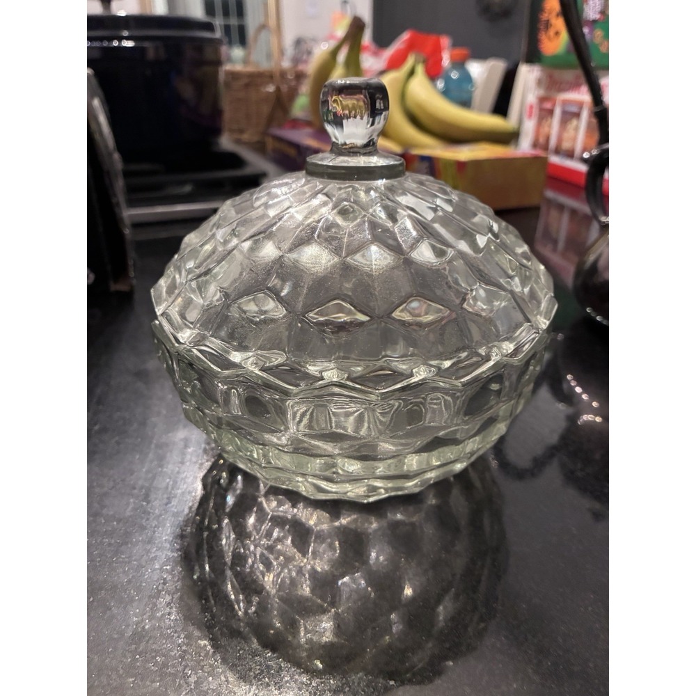 Fostoria Vintage Candy Dish Clear American Glass 4.5"